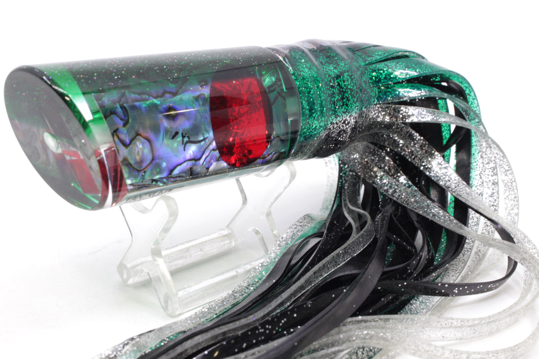 TANTRUM Lures Abalone Shell Green Back Large Tube 12" 8.5oz Skirted Green Aurora