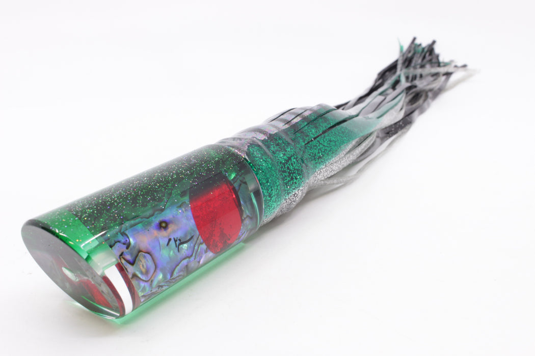 TANTRUM Lures Abalone Shell Green Back Large Tube 12" 8.5oz Skirted Green Aurora