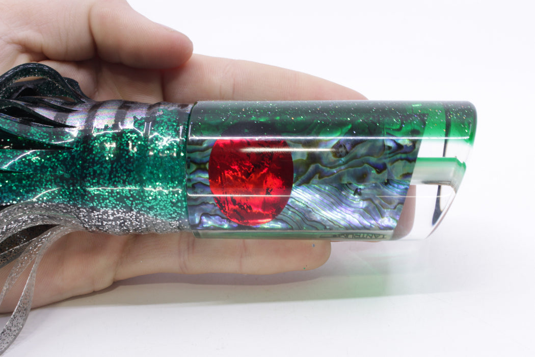 TANTRUM Lures Abalone Shell Green Back Large Tube 12" 8.5oz Skirted Green Aurora