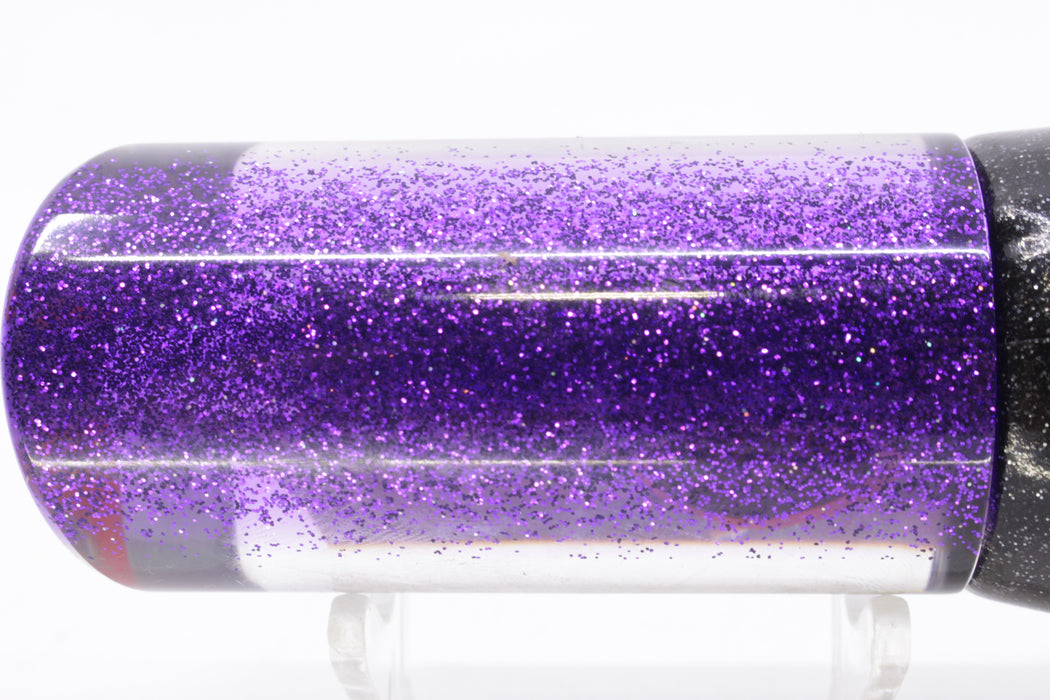 TANTRUM Lures Tahitian MOP Purple Back Large Tube 12" 7.3oz Vinyl Black