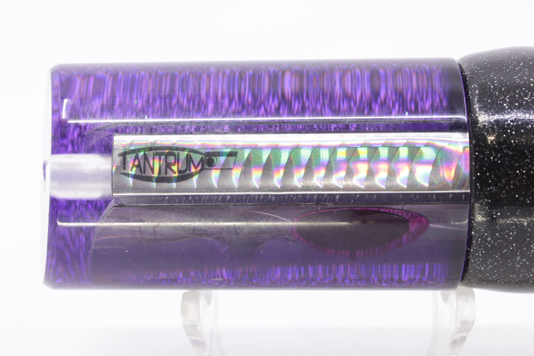 TANTRUM Lures Tahitian MOP Purple Back Large Tube 12" 7.3oz Vinyl Black
