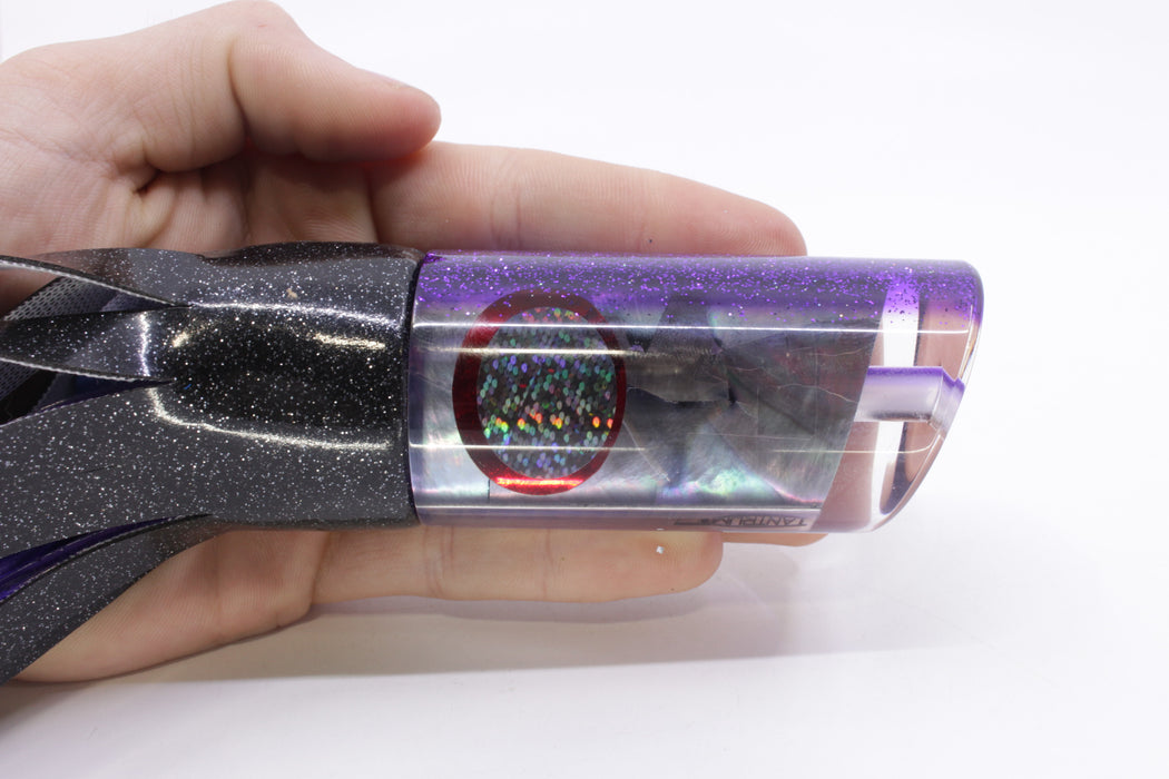 TANTRUM Lures Tahitian MOP Purple Back Large Tube 12" 7.3oz Vinyl Black