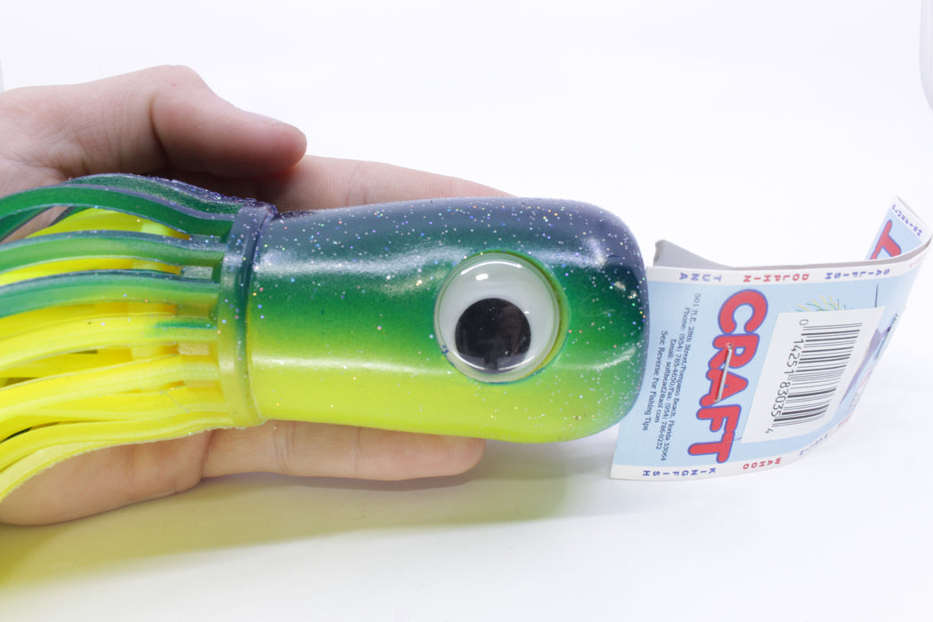 Mold Craft Blue-Green-Chartreuse/Chartreuse Senior Super Chugger 12" 6.5oz