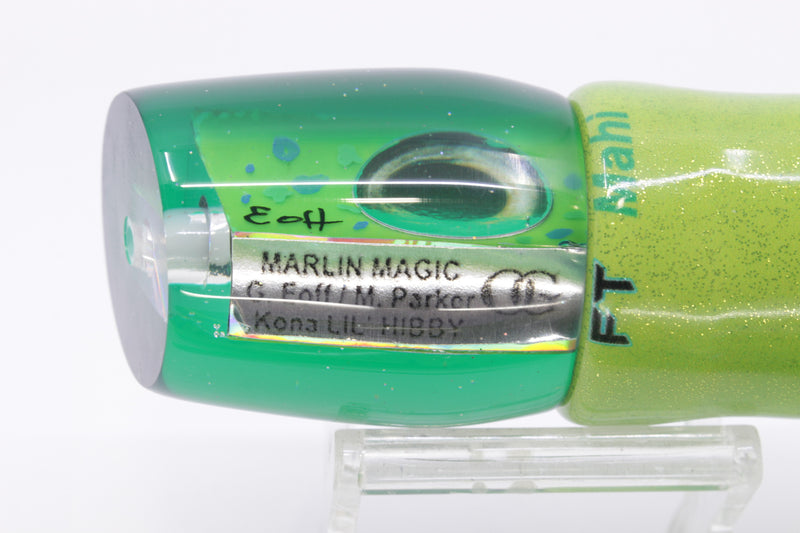 Marlin Magic Mahi MOP Green Back Taxi Eyes Lil Hibby 10" 6.5oz Fire Tailz Vinyl Mahi
