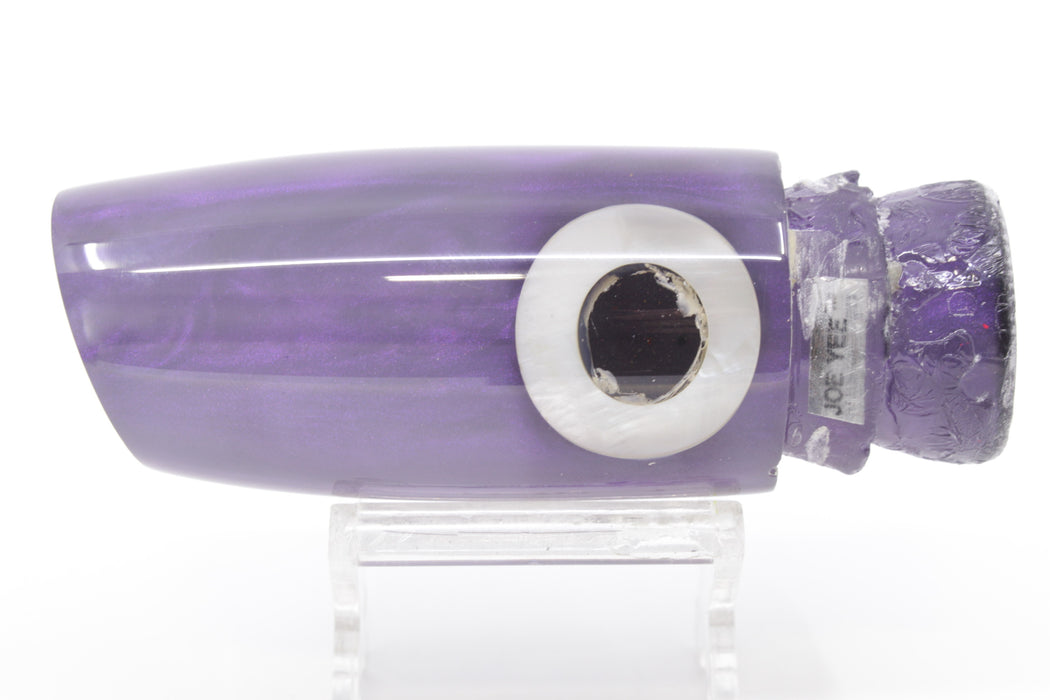 Joe Yee Purple Pearl Black-White Shell Eyes #2 Medium Plunger 12" 4.5oz