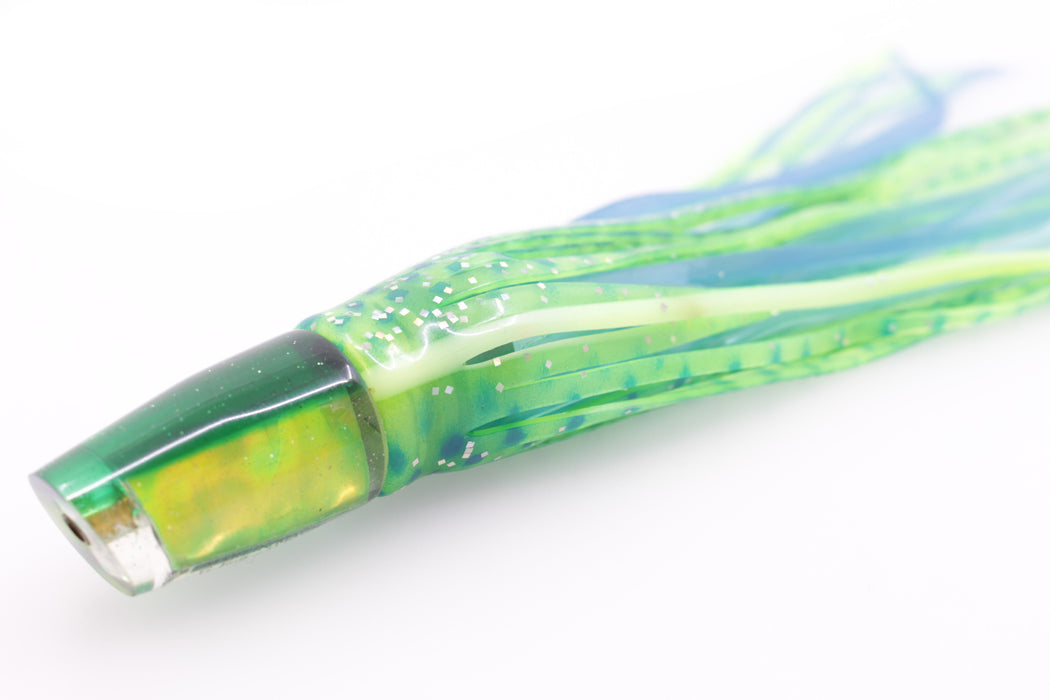 Marlin Magic Lime Green MOP Green Back Mahi Special 5.5" 2.1oz Skirted Green