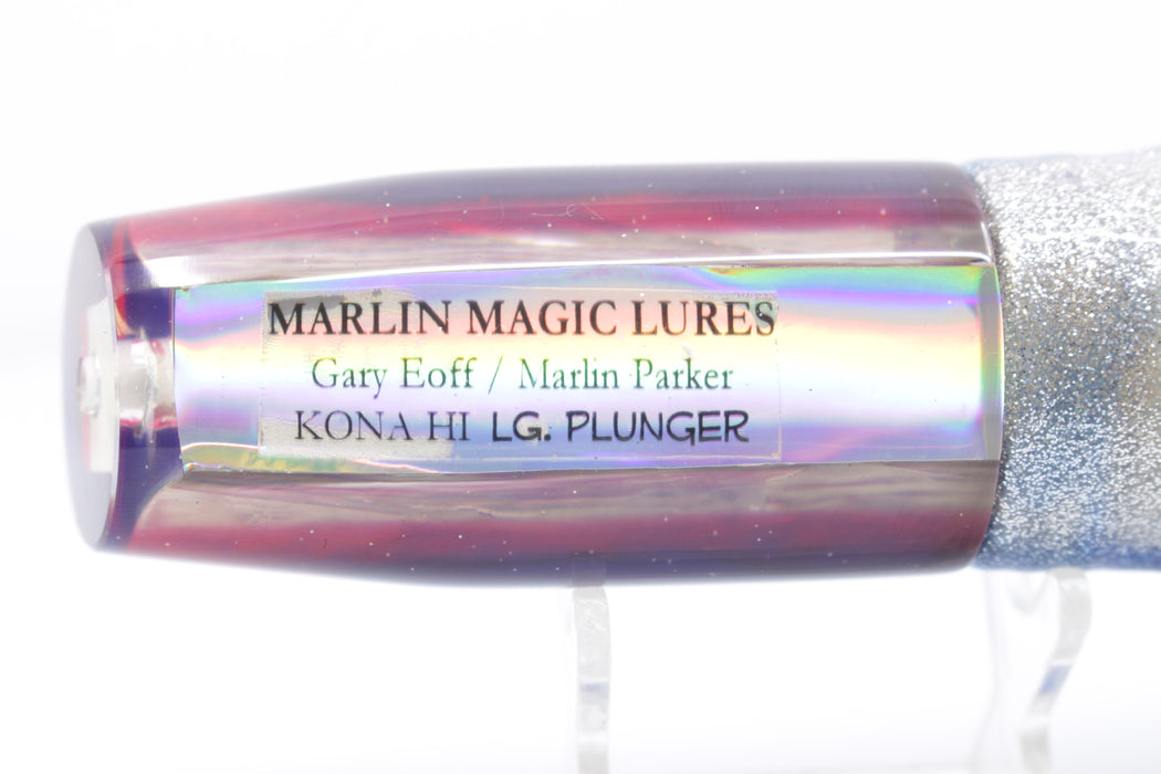 Marlin Magic Superman Awabi Pearl Large Plunger 12" 9oz Skirted Blue-Silver
