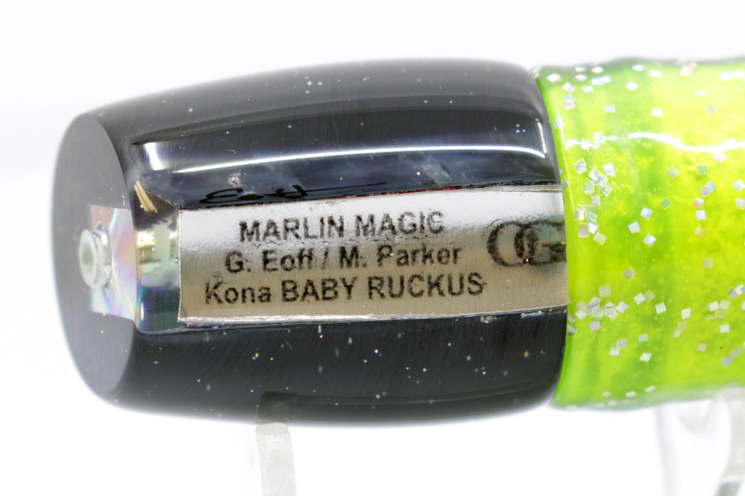 Marlin Magic Blue-Purple Abalone Black Back Baby Ruckus 10" 6.5oz Skirted