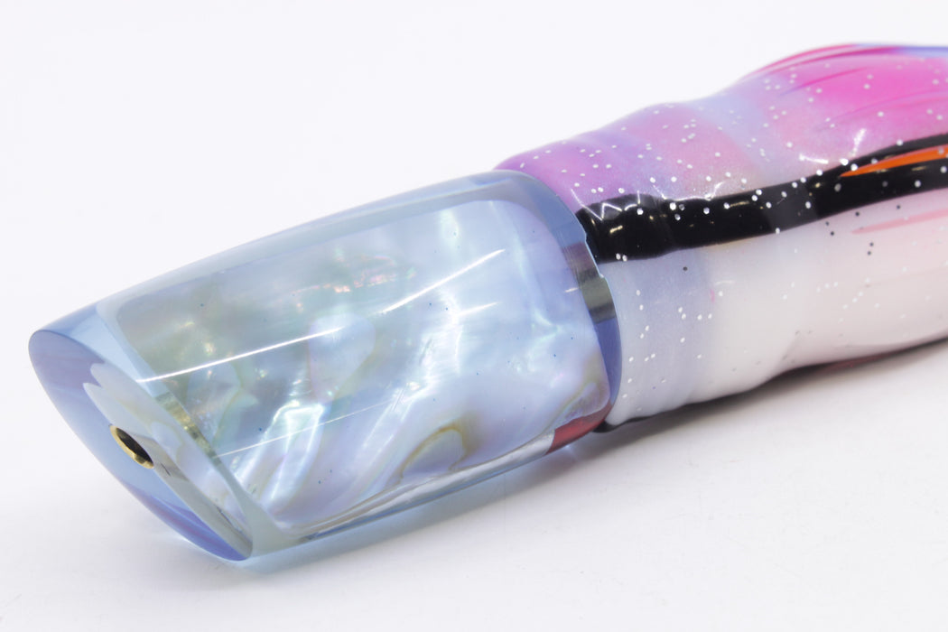 Crampton Baits Ice Blue Resin Real MOP Mini HoG 9" 4oz Skirted Gay Bob