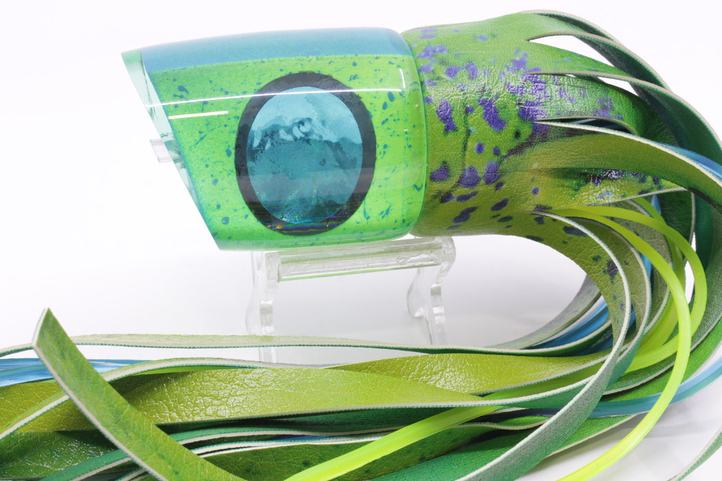 A La Vive Lures Green Mahi Aqua Eyes Large Bacchanal 14" 8.7oz ALV Mahi