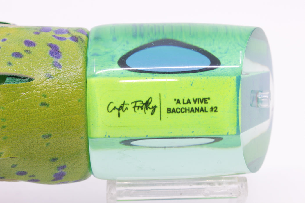 A La Vive Lures Green Mahi Aqua Eyes Large Bacchanal 14" 8.7oz ALV Mahi