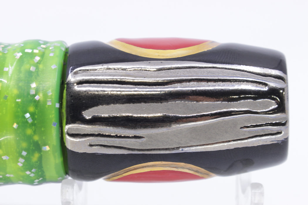 Mark White Lures Black Pearl Slant 9"+ 8.7oz Skirted Magic Johnson