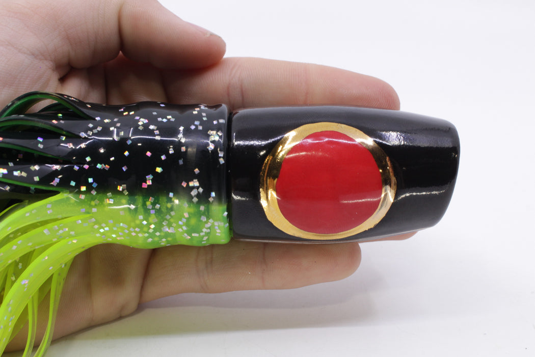 Mark White Lures Black Pearl Slant 9"+ 8.7oz Skirted Magic Johnson