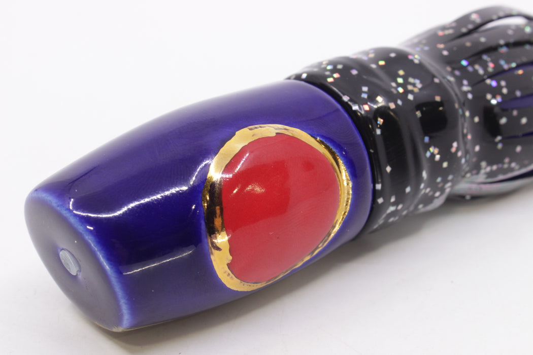 Mark White Lures Dark Blue Pearl Slant 9"+ 8.7oz Skirted Black/Blue