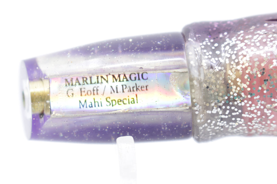 Marlin Magic White Awabi Purple Back Mahi Special 5.5" 2.1oz Skirted Purple Aurora