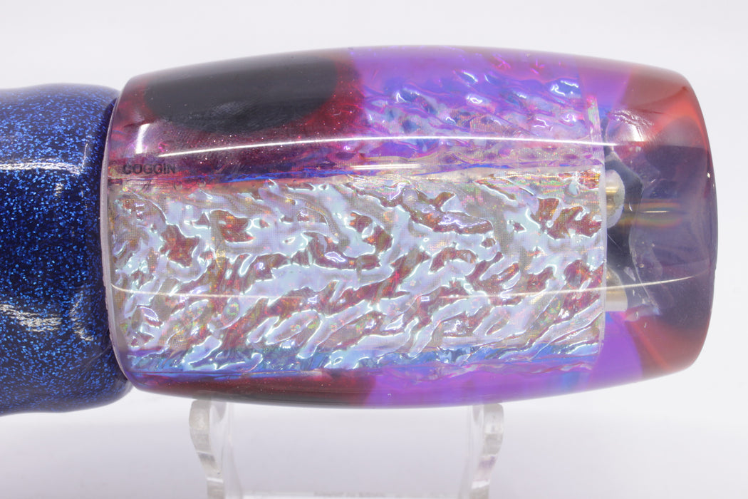 Coggin Lures Ice Rainbow Dichro Blue-Pink Back Tado Mauna Kea Invert 14" 15.7oz Vinyl
