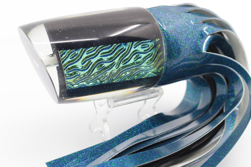 Marlin Magic Lures Turquoise-Akule Lava Black Magic XL Henry 16" 15oz Vinyl EZ-K