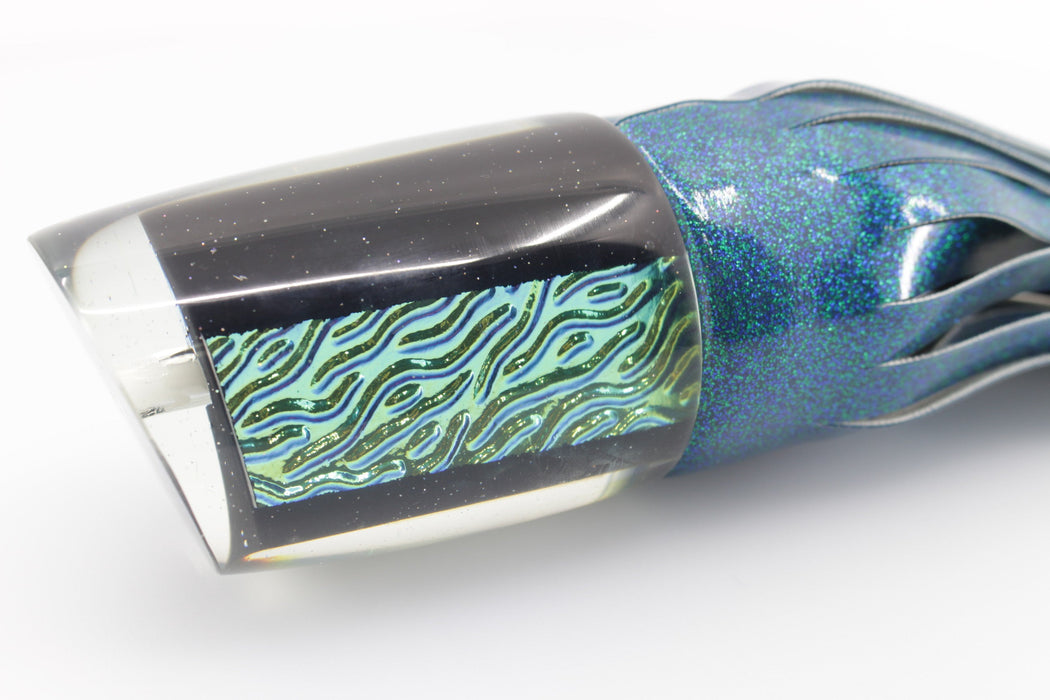 Marlin Magic Lures Turquoise-Akule Lava Black Magic XL Henry 16" 15oz Vinyl EZ-K