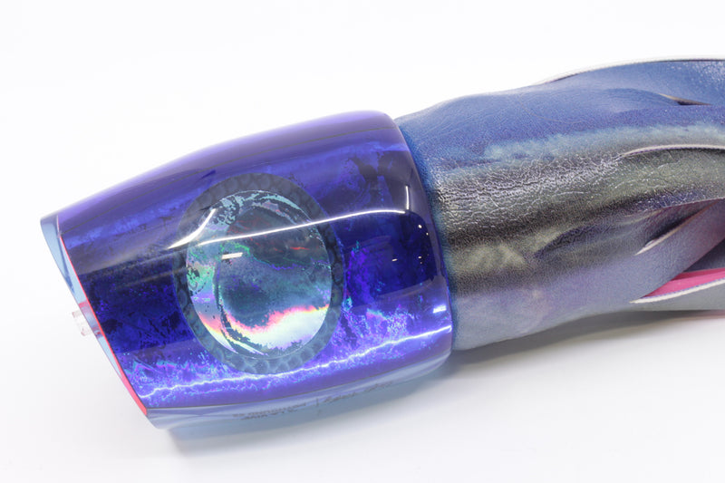 A La Vive Lures Blue Rainbow Ice Blue Eyes Large Pothound 14" 10.5oz ALV Skipjack
