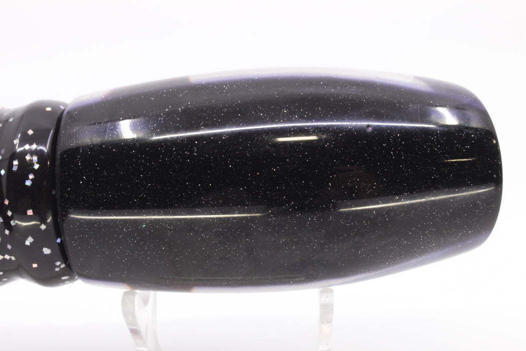 Coggin Lures Akule Dichro Black-Purple Back Maui Plunger 14" 13oz Skirted Black