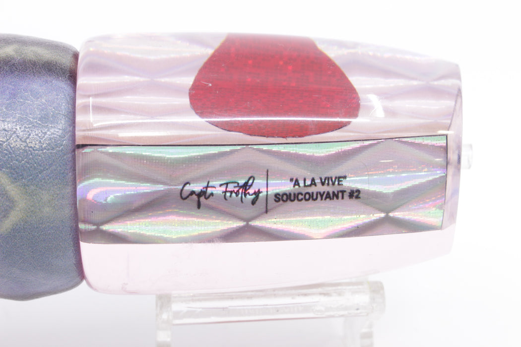 A La Vive Lures Pink Rainbow Diamond Large Soucouyant 14" 9.7oz ALV Blue Skipjack