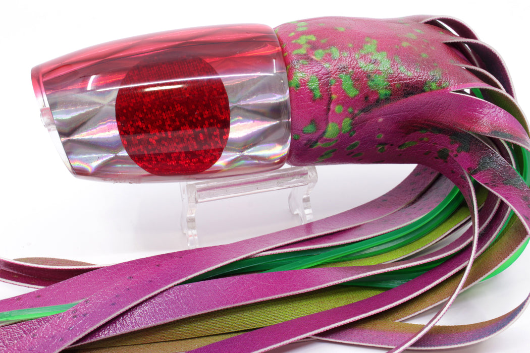 A La Vive Lures Pink Rainbow Diamond Pink Back Large Soucouyant 14" 9.7oz ALV Mahi