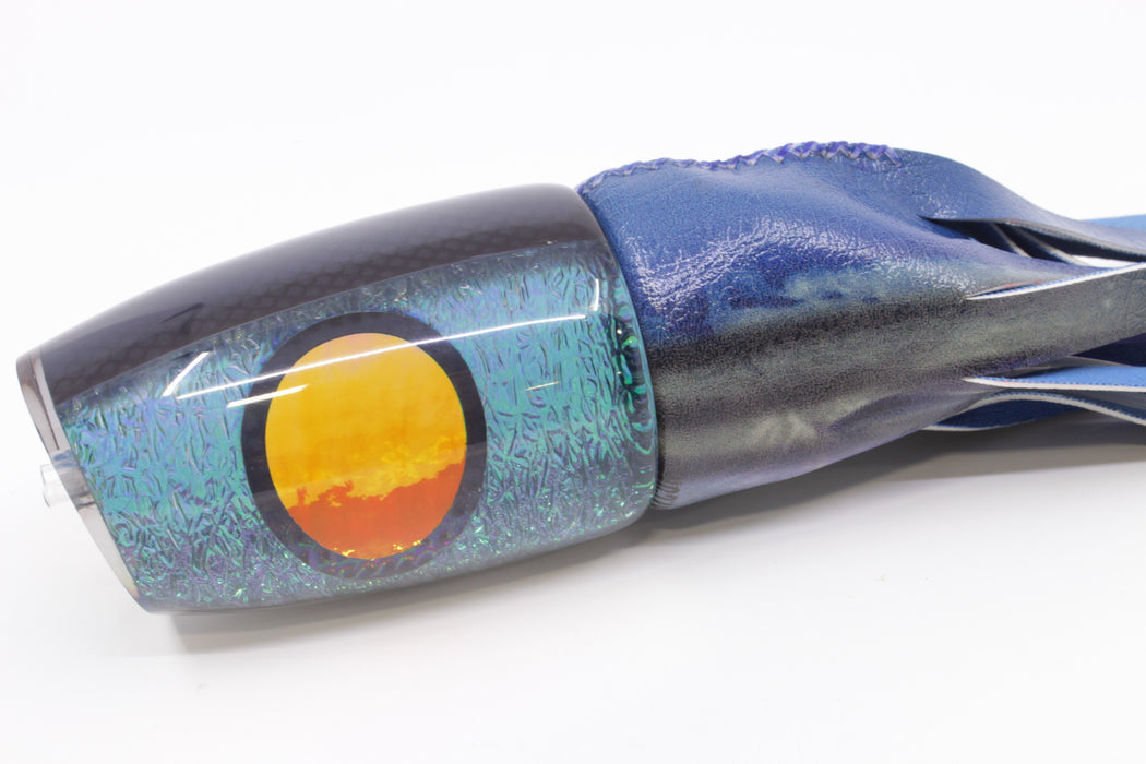 A La Vive Lures Blue Oil Slick Black Back Large Soucouyant 14" 9.7oz ALV Blue Skipjack