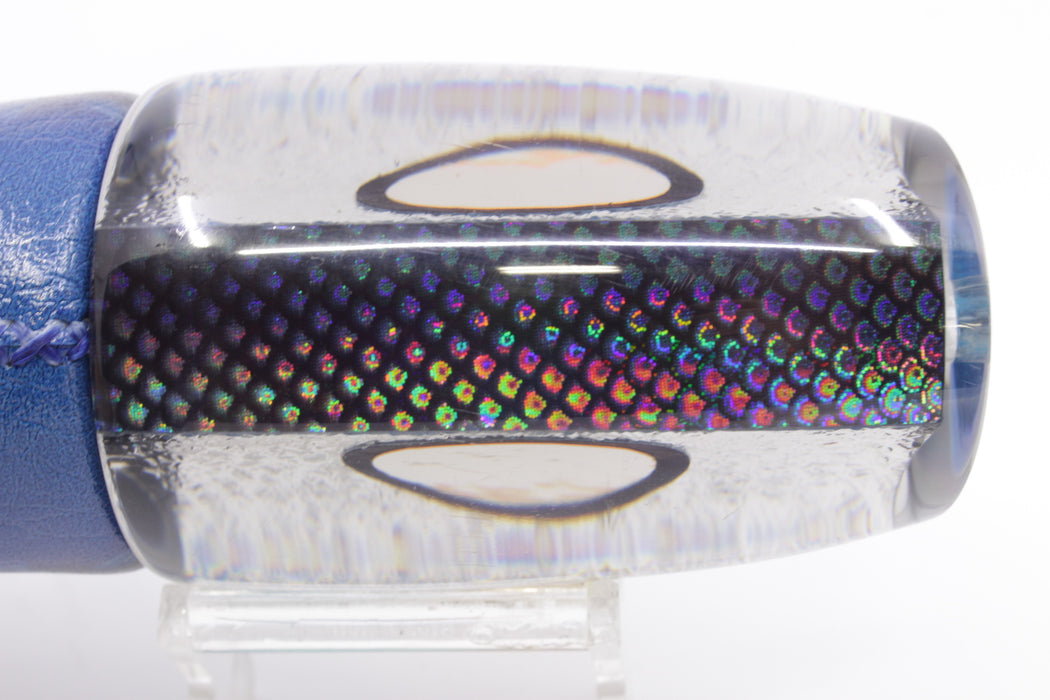 A La Vive Lures Blue Oil Slick Black Back Large Soucouyant 14" 9.7oz ALV Blue Skipjack