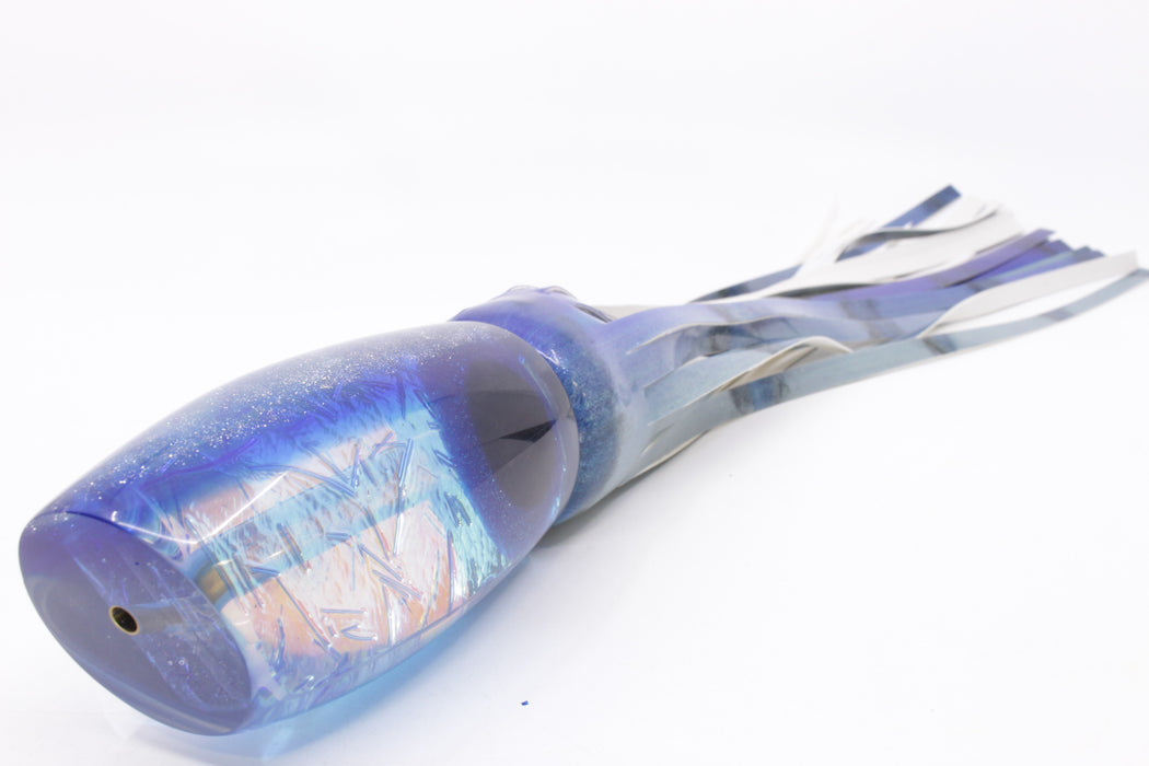 Coggin Lures Akule Dichro Silver-Blue Back Maui Plunger 14" 11oz Fire Tailz Vinyl