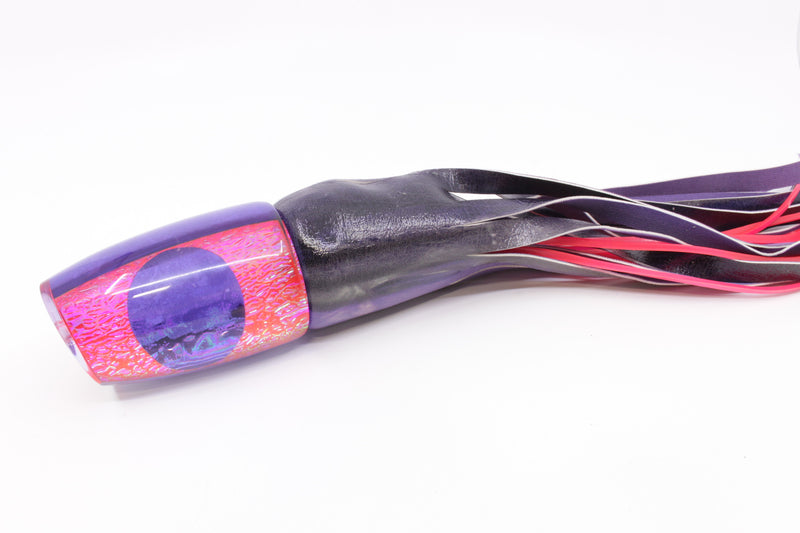 A La Vive Lures Pink Oil Slick Purple Eyes Large Soucouyant 14" 9.7oz ALV Skipjack