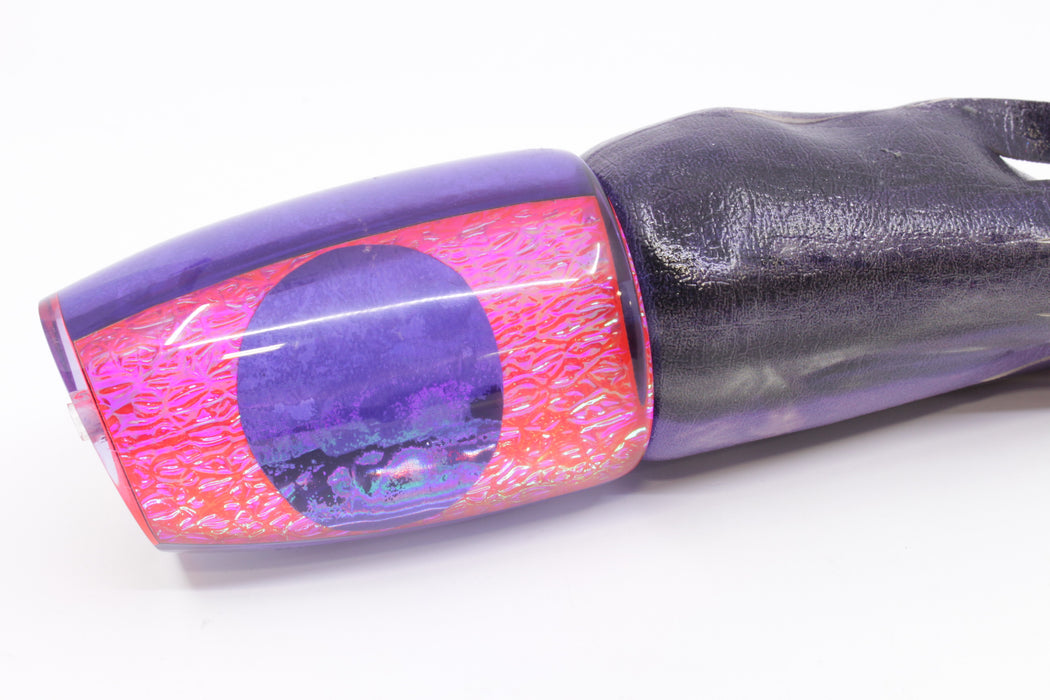 A La Vive Lures Pink Oil Slick Purple Eyes Large Soucouyant 14" 9.7oz ALV Skipjack