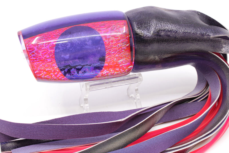 A La Vive Lures Pink Oil Slick Purple Eyes Large Soucouyant 14" 9.7oz ALV Skipjack