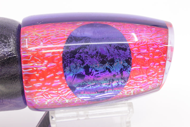 A La Vive Lures Pink Oil Slick Purple Eyes Large Soucouyant 14" 9.7oz ALV Skipjack