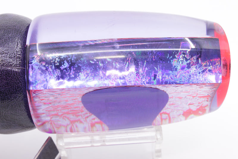 A La Vive Lures Pink Oil Slick Purple Eyes Large Soucouyant 14" 9.7oz ALV Skipjack