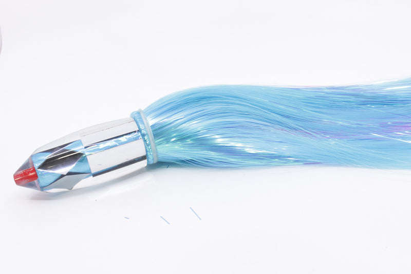 Aloha Lures Mirrored Ice Blue Rainbow Deep Six 9" 6oz Strobez Ice Blue/Pink