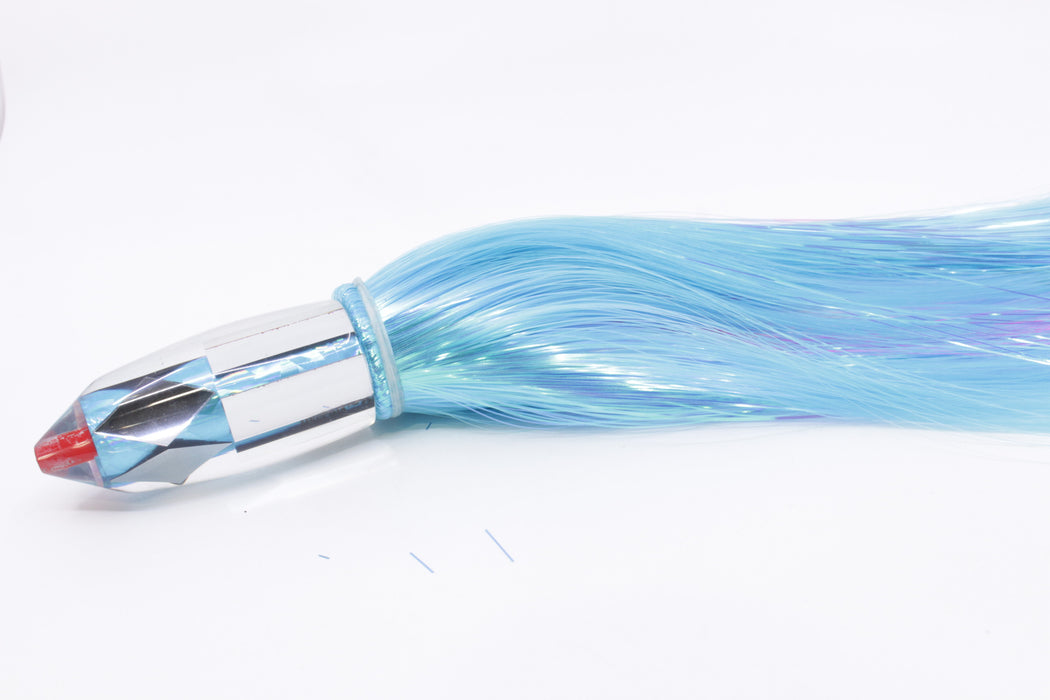 Aloha Lures Mirrored Ice Blue Rainbow Deep Six 9" 6oz Strobez Ice Blue/Pink