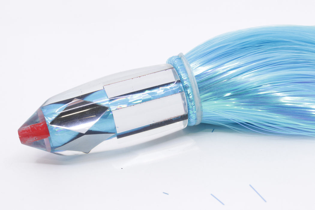 Aloha Lures Mirrored Ice Blue Rainbow Deep Six 9" 6oz Strobez Ice Blue/Pink