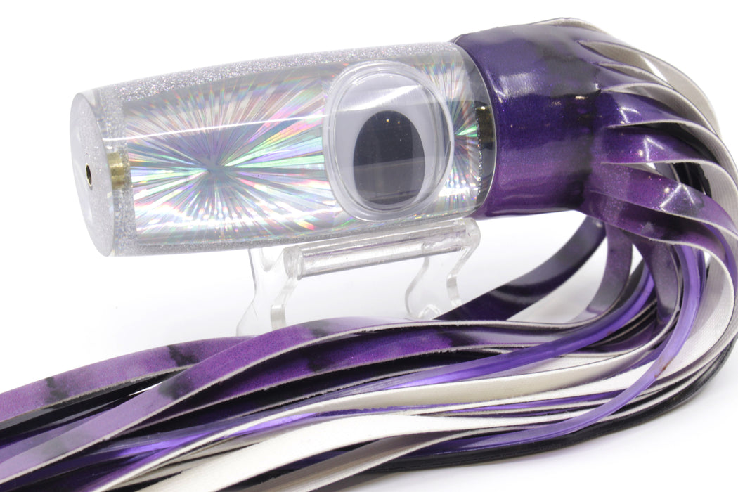 Koya Lures Silver Rainbow Starburst Doll Eyes Hard Head 12" 7oz Fired Up Vinyl Grape Juice