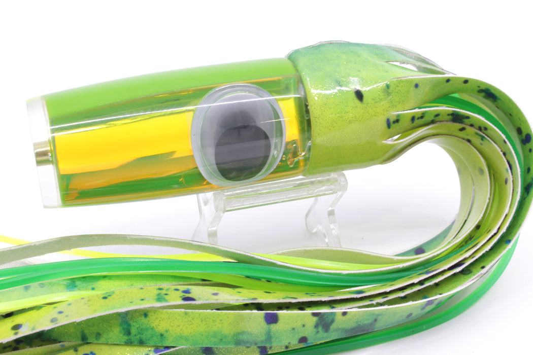 Koya Lures Green Rainbow Doll Eyes Hard Head 12" 7oz Fired Up Vinyl Mahi