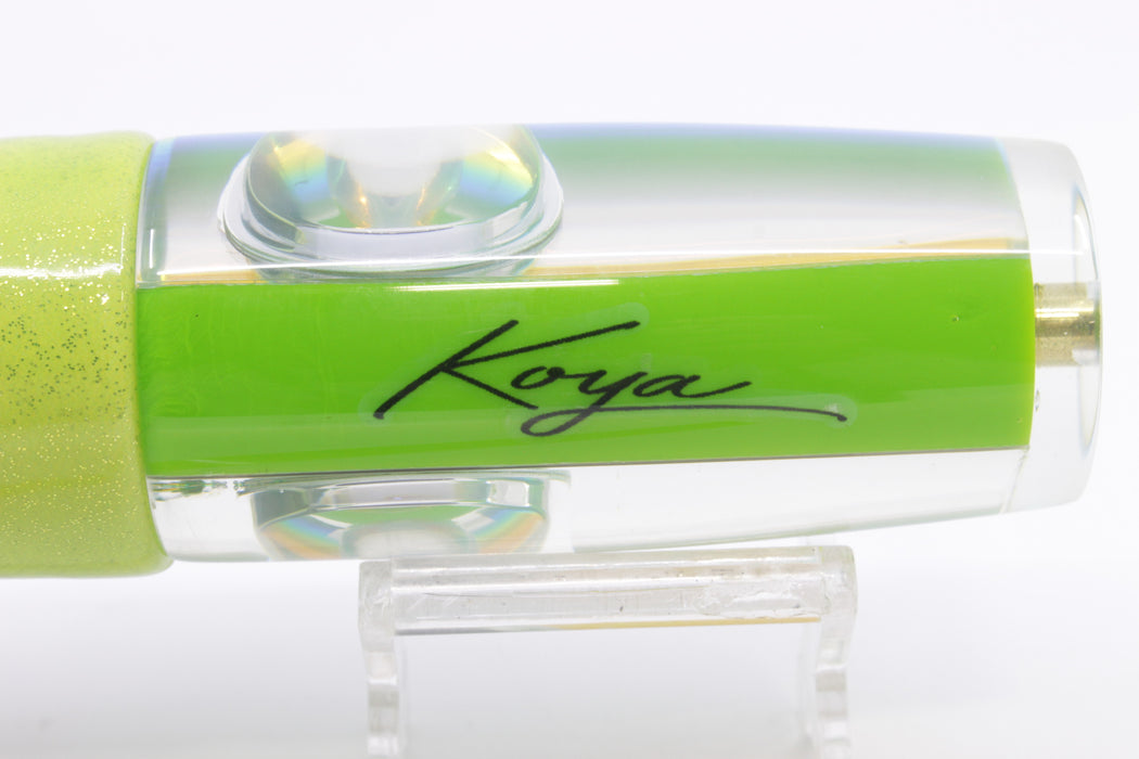 Koya Lures Green Rainbow Doll Eyes Hard Head 12" 7oz Fired Up Vinyl Mahi