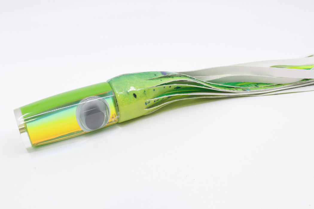 Koya Lures Green Rainbow Doll Eyes Hard Head 12" 7oz Fired Up Vinyl Mahi