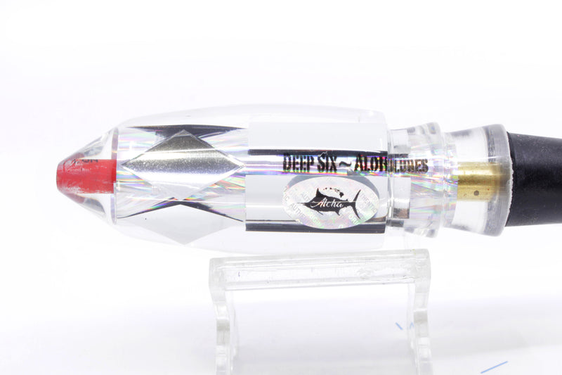 Aloha Lures Clear Mirrored Silver Rainbow Deep Six 9" 4.7oz EZ-K