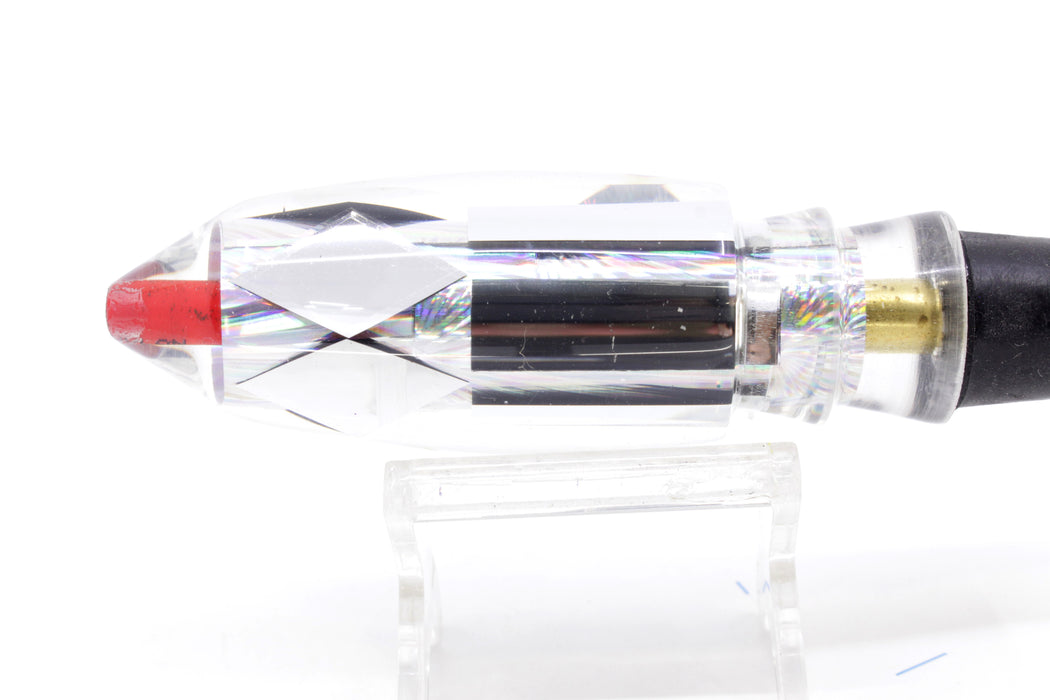Aloha Lures Clear Mirrored Silver Rainbow Deep Six 9" 4.7oz EZ-K