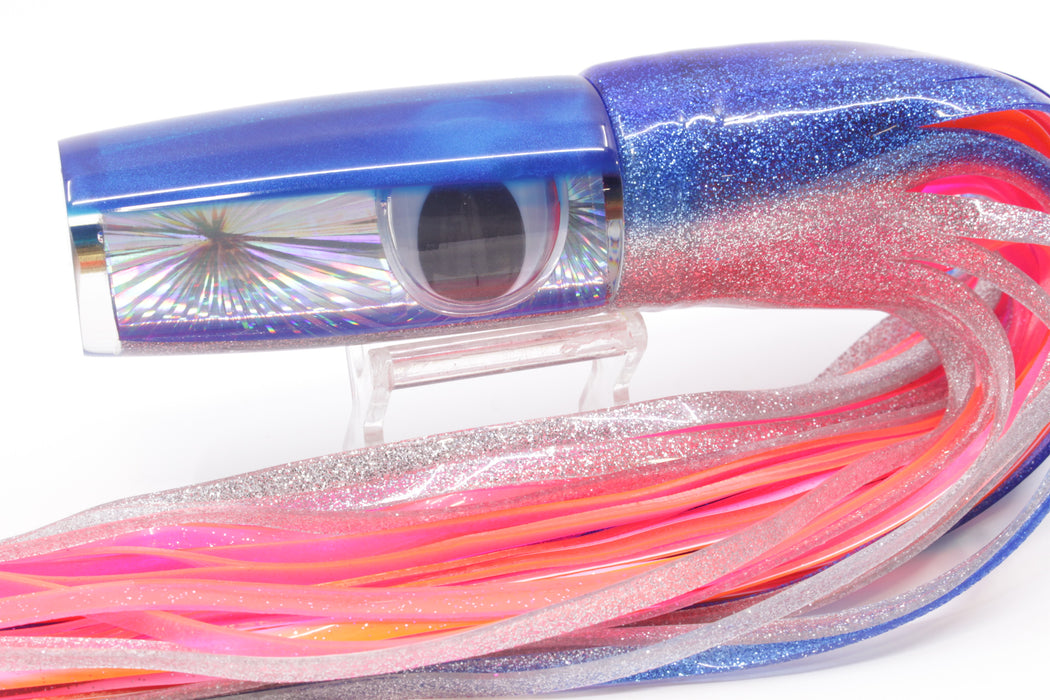 Koya Lures Silver Rainbow Starburst Blue Back Doll Eyes Hard Head 12" 9oz Skirted