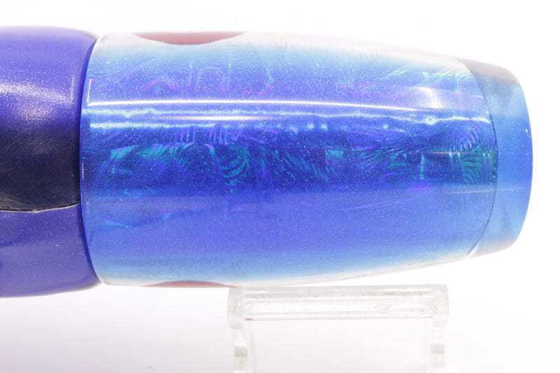 Jackpot Lures Silver Rainbow Blue Back Cameltoe 14" 10.6oz Fire Tailz Vinyl Blue Dream EZ-K