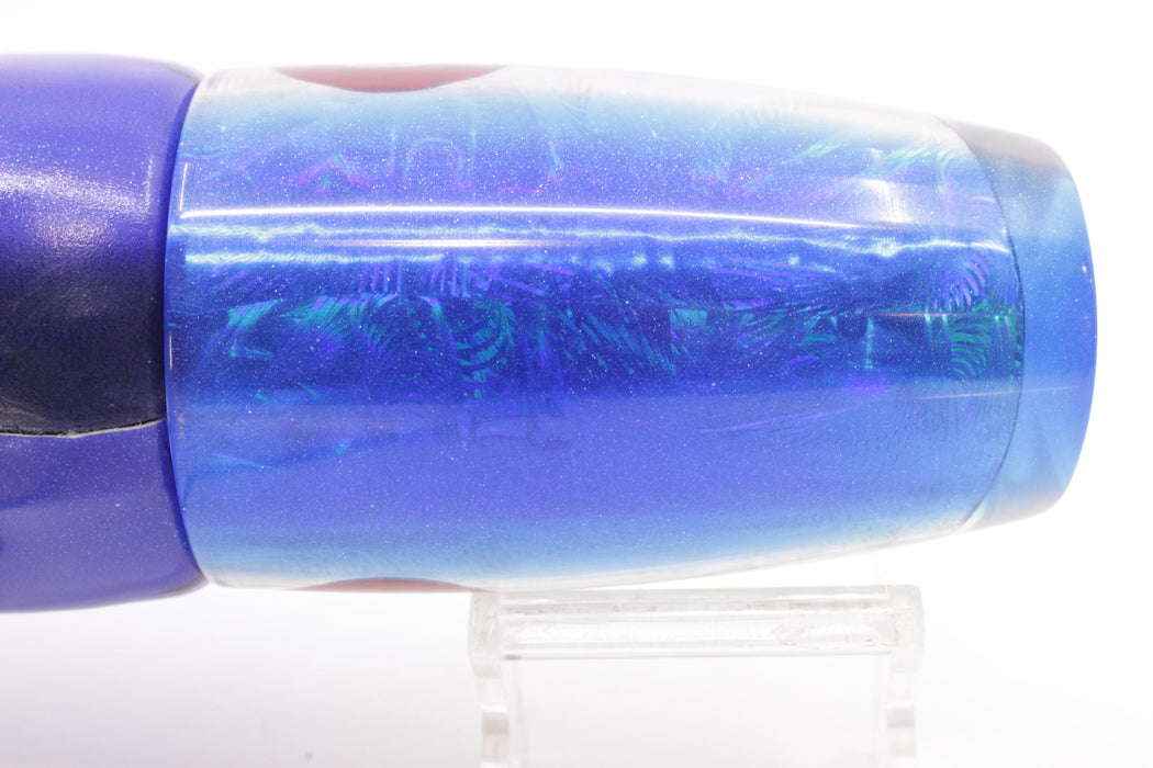 Jackpot Lures Silver Rainbow Blue Back Cameltoe 14" 10.6oz Fire Tailz Vinyl Blue Dream EZ-K