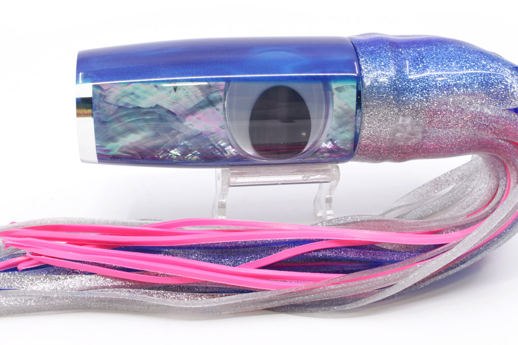 Koya Lures Blue-Purple Abalone Blue Back Doll Eyes Hard Head 14" 14.5oz Skirted