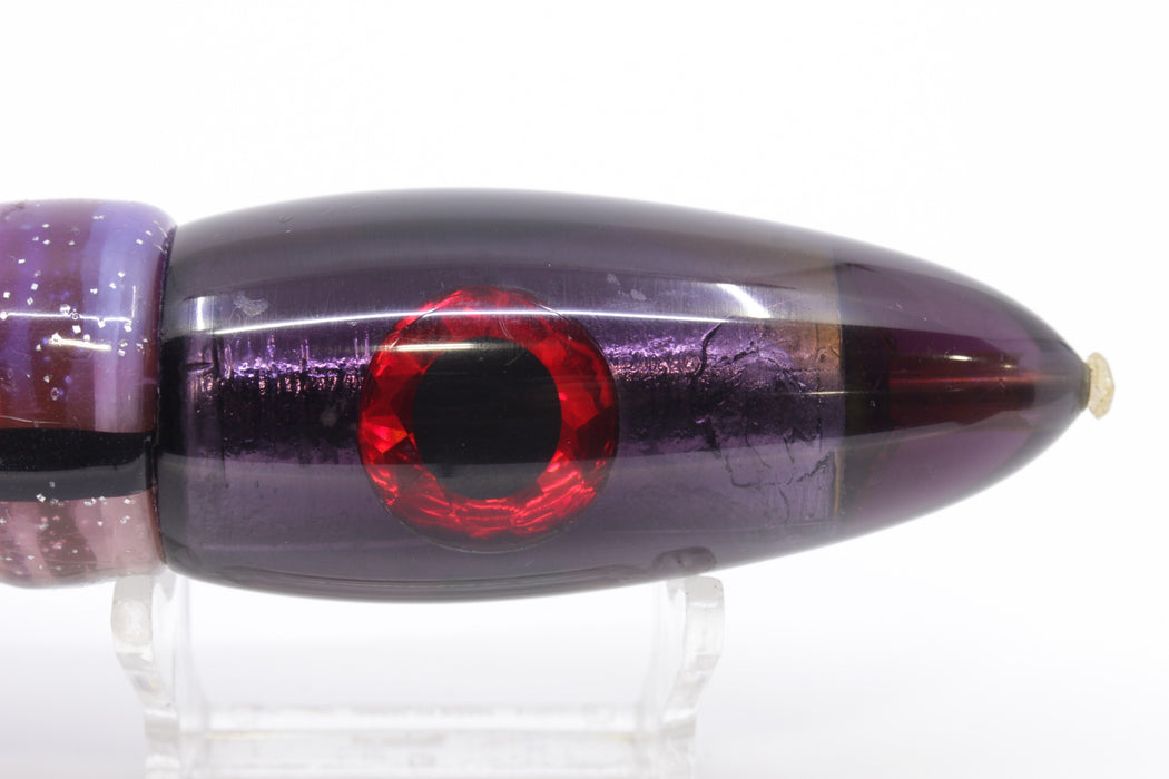 Unknown Purple Black-Red Eyes Gay Bob Reverse Taper Bullet 10" 8.6oz New Pre-Owned