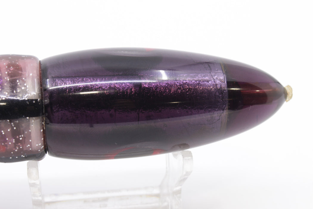 Unknown Purple Black-Red Eyes Gay Bob Reverse Taper Bullet 10" 8.6oz New Pre-Owned