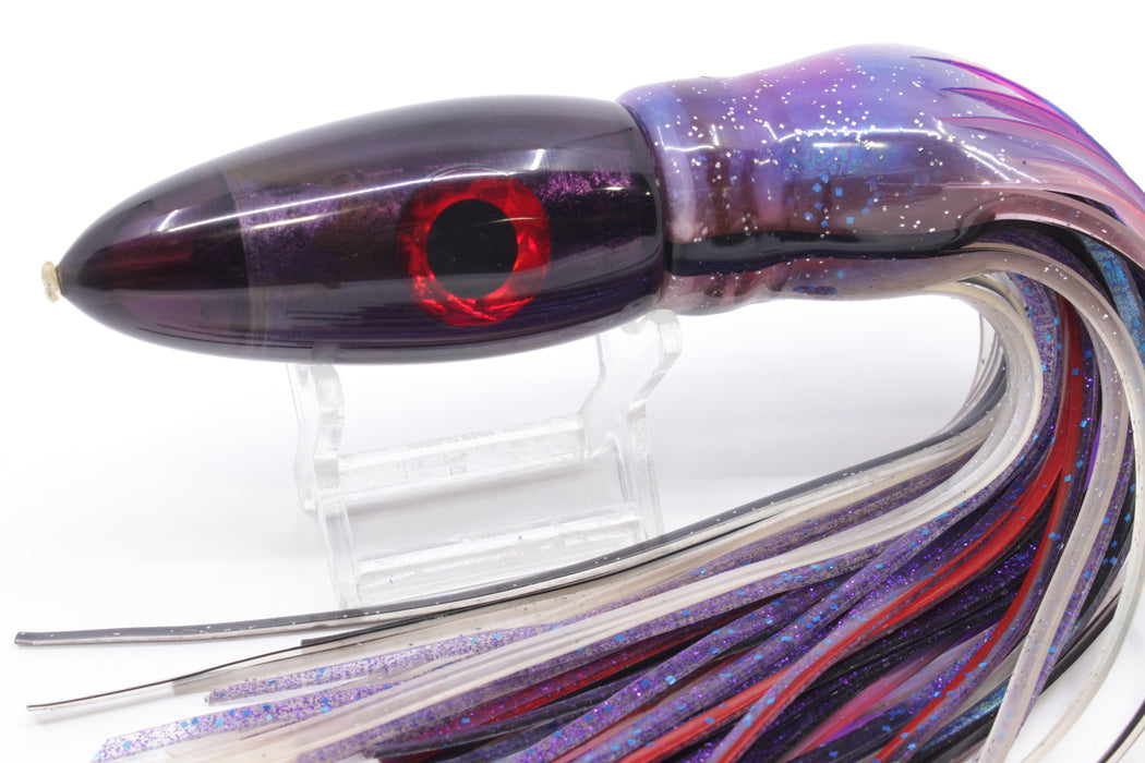 Unknown Purple Black-Red Eyes Gay Bob Reverse Taper Bullet 10" 8.6oz New Pre-Owned